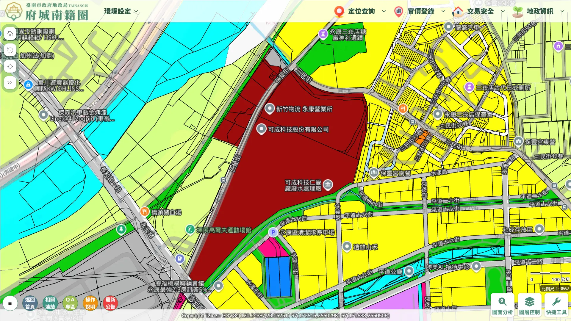 可成科技仁愛廠區土地使用分區圖